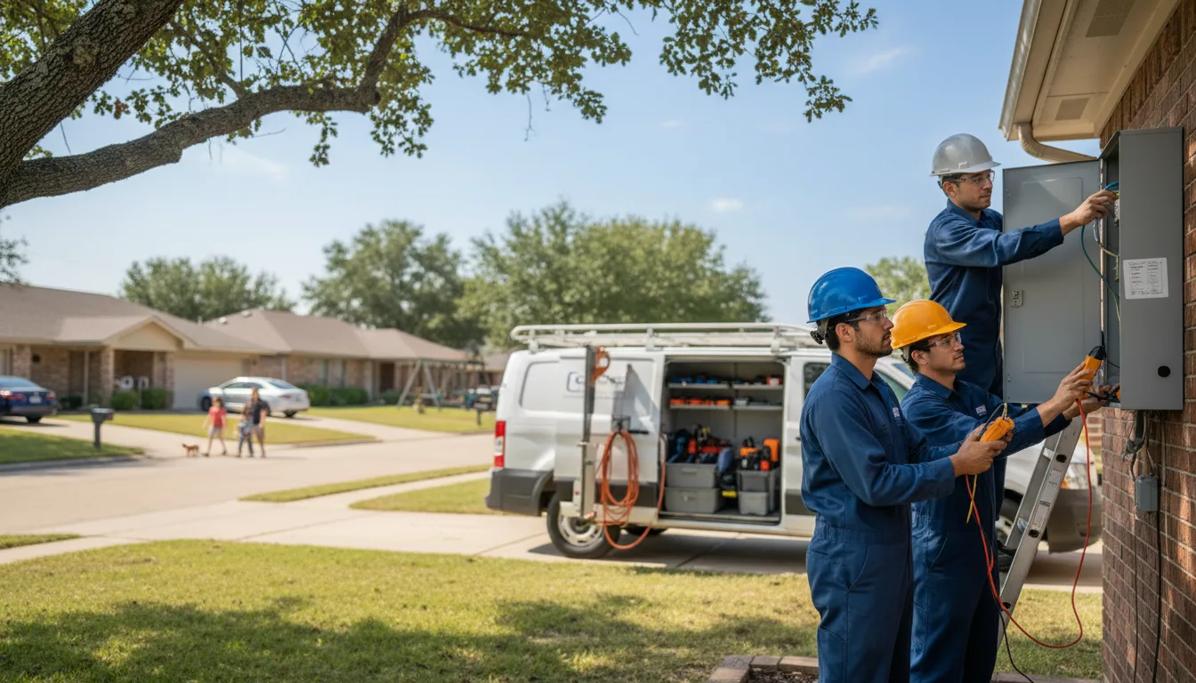 Certified electrician providing emergency electrical services in Shidler, OK
